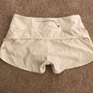 Lululemon white shorts